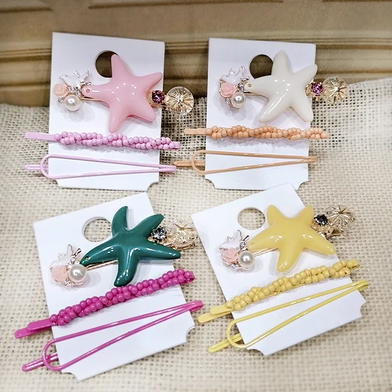 Korea New Trendy Lovely Starfish Bird Hair Clips Sets For Women Hair Accessories Colorful Imitation Pearl Hairgrips Barrettes
Korea New Trendy Lovely Starfish Bird Hair Clips Sets For Women Hair Accessories Colorful Imitation Pearl Hairgrips Barrettes