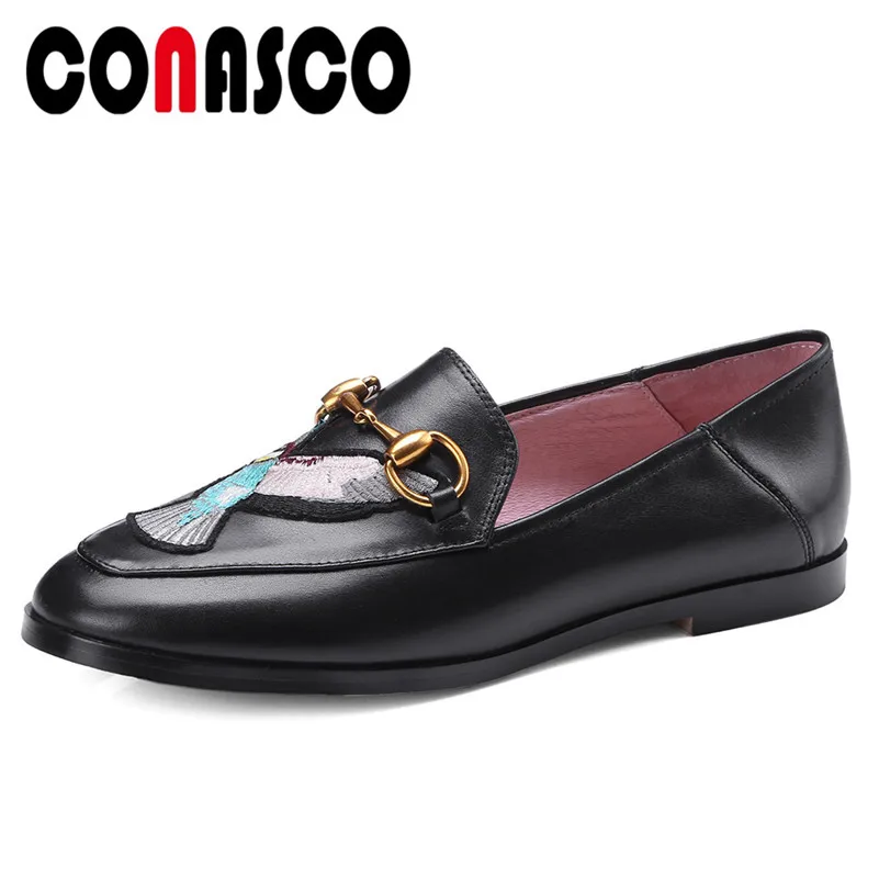 CONASCO 2019 Brand Design Women Basic Pumps Genuine Leather Spring Autumn Square Heels Shoes Woman Metal Buckle Decoration Pumps 
CONASCO 2019 Brand Design Women Basic Pumps Genuine Leather Spring Autumn Square Heels Shoes Woman Metal Buckle Decoration Pumps