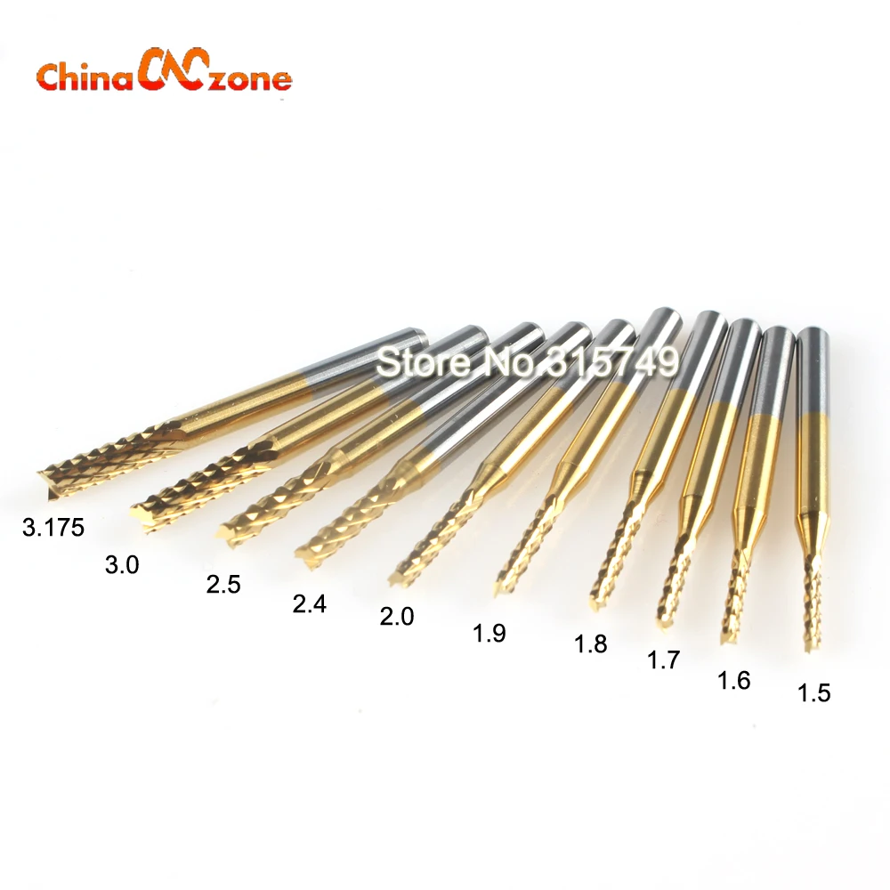 10pcs Corn Teeth End Mill, Milling Cutter CNC Router Bits Tools PCB, Printed Circuit Board Cutter on HDF,Fiber Glass Wood
10pcs Corn Teeth End Mill, Milling Cutter CNC Router Bits Tools PCB, Printed Circuit Board Cutter on HDF,Fiber Glass Wood