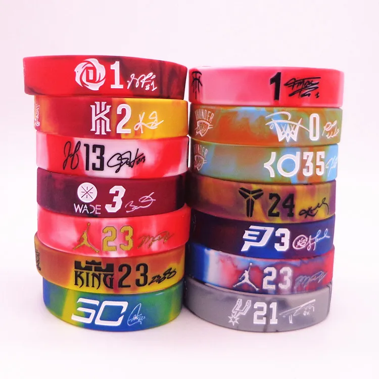 Stephen Curry Tim Duncan Kobe Bryant Kevin Durant Kyrie Irving Allen Iverson sport silicone rubber bracelet wristband shipping
Stephen Curry Tim Duncan Kobe Bryant Kevin Durant Kyrie Irving Allen Iverson sport silicone rubber bracelet wristband shipping