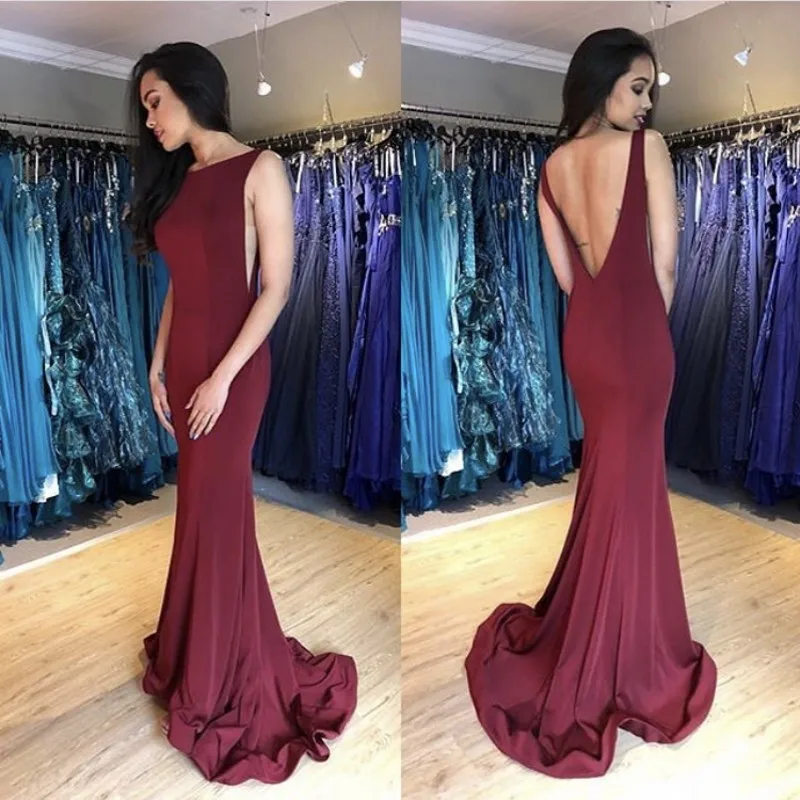 New Arrival Burgundy Scoop Sleeveless Backless Mermaid Court Train Spandex Pleated Prom Dresses Cheap Party Gowns For Prom
New Arrival Burgundy Scoop Sleeveless Backless Mermaid Court Train Spandex Pleated Prom Dresses Cheap Party Gowns For Prom