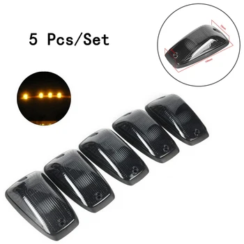 Cab Roof Running Marker Lamp Amber Yellow 12V 10W 5pcs/set Connector For SUV/Truck/RV/Van/Jeep Black Smoked Lens
Cab Roof Running Marker Lamp Amber Yellow 12V 10W 5pcs/set Connector For SUV/Truck/RV/Van/Jeep Black Smoked Lens