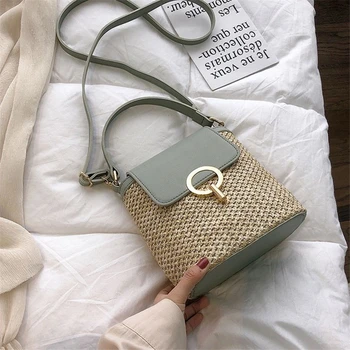 Straw Leather bag straw bucket handbag small crossbody bags for women 2019 Summer Travel Purses female shoulder messenger bags
Straw Leather bag straw bucket handbag small crossbody bags for women 2019 Summer Travel Purses female shoulder messenger bags