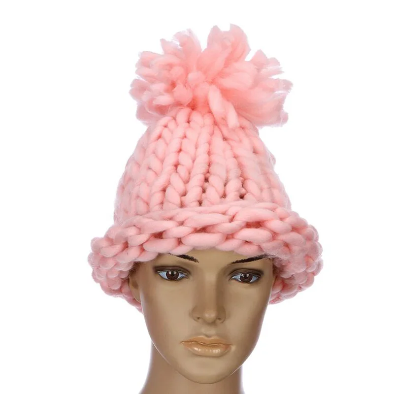

The New Winter 2015 Sell Like Hot Cakes Women Warm Shag Line Cap Fashion Joker Pure Color Woolen Yarn Wool Hats