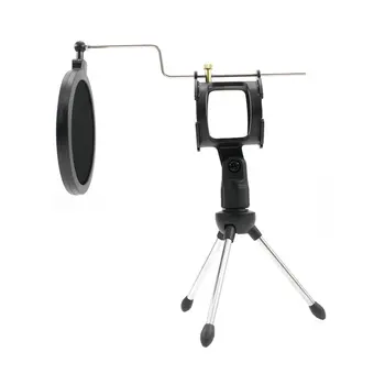 Universal Foldable Adjustable Desktop Microphone Tripod Stand Holder Bracket Supporter with Shock Mount Mic Holder & Dual Layere
Universal Foldable Adjustable Desktop Microphone Tripod Stand Holder Bracket Supporter with Shock Mount Mic Holder & Dual Layere