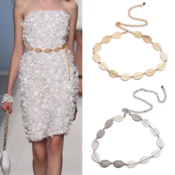 Lady Girls Thin Metal Leaves Shape Women Girls Stretch Skinny Belt Female Belt Wedding Waistband
Lady Girls Thin Metal Leaves Shape Women Girls Stretch Skinny Belt Female Belt Wedding Waistband