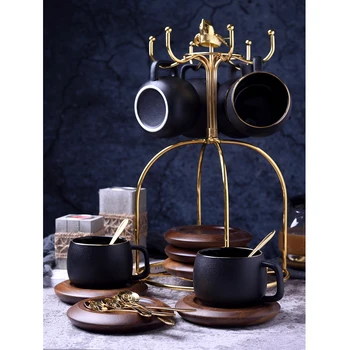 Luxury stoneware coffee cup set gold rimmed porcelain mug set English afternoon tea party teacup espresso cups home Drinking
Luxury stoneware coffee cup set gold rimmed porcelain mug set English afternoon tea party teacup espresso cups home Drinking