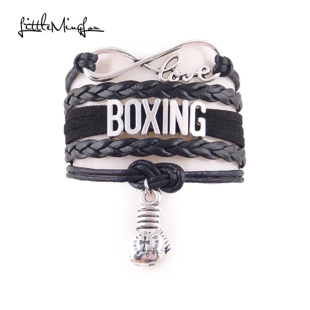 Little Minglou Infinity Love Hobby Boxing Bracelet Boxing Glove Charm Leather Wrap Men Bracelets & Bangles For Women Jewelry
Little Minglou Infinity Love Hobby Boxing Bracelet Boxing Glove Charm Leather Wrap Men Bracelets & Bangles For Women Jewelry