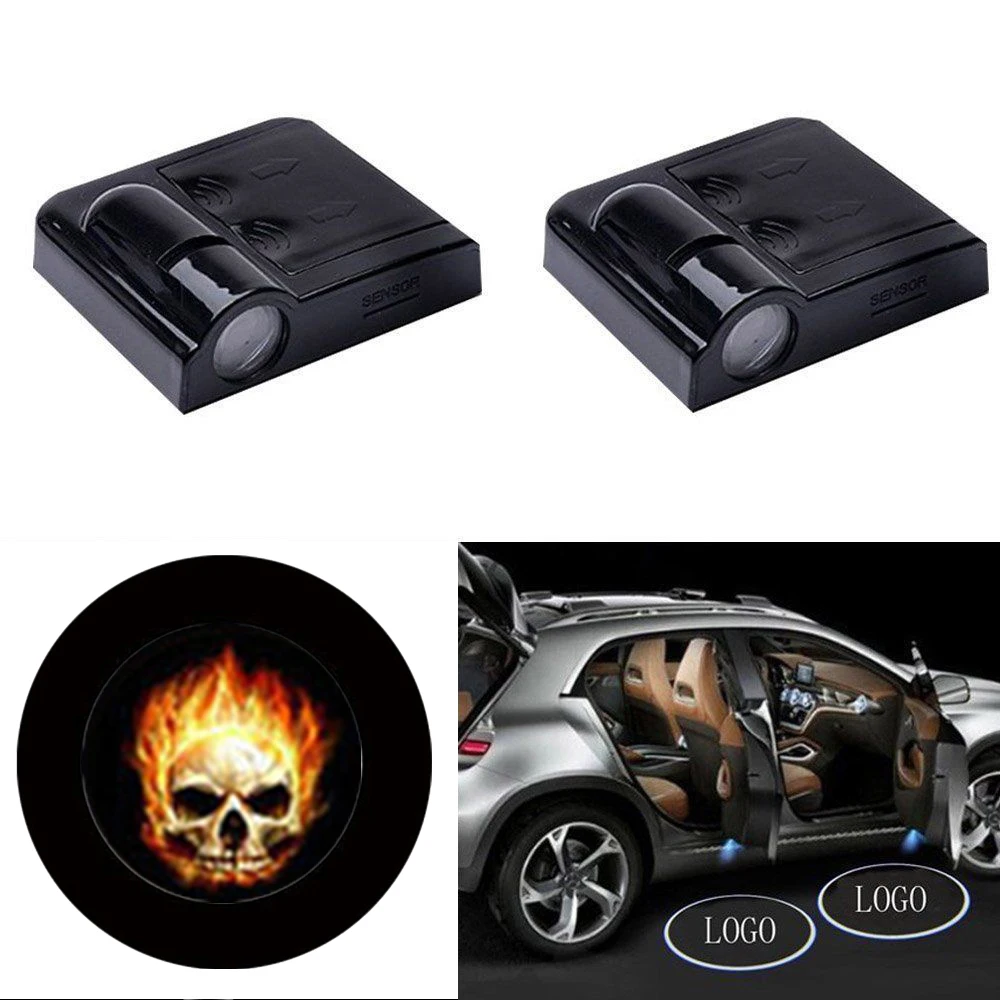 2X Wireless Led Car Door Projector Lights Auto Courtesy Welcome Logo Shadow Lamp Laser Projection Magnet Sensor skull logo
2X Wireless Led Car Door Projector Lights Auto Courtesy Welcome Logo Shadow Lamp Laser Projection Magnet Sensor skull logo