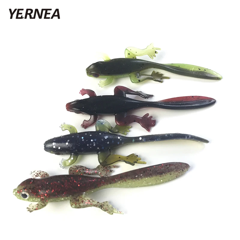 Фото Yernea 20Pcs/Lot 3.7g 4 Colors Bionic Lifelike Fish Fishy Smell Road BaitSoft Fishing Lure Frog Tadpole Soft Bait Imitation | Спорт и