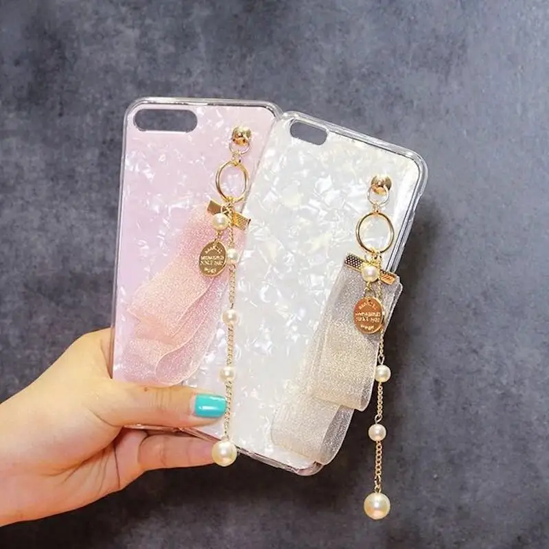 For iphone 6 6s 7 8 plus X New arrival Fresh Cute Girls Jacobs pearl tassel shell soft silicone phone case cover
For iphone 6 6s 7 8 plus X New arrival Fresh Cute Girls Jacobs pearl tassel shell soft silicone phone case cover