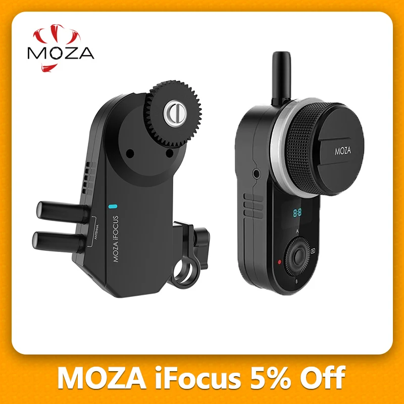 MOZA iFocus Wireless Follow Focus Motor for Moza Air 2, Air, or AirCross DSLR Gimbal Stabilizer Follow Focus Accessories
MOZA iFocus Wireless Follow Focus Motor for Moza Air 2, Air, or AirCross DSLR Gimbal Stabilizer Follow Focus Accessories