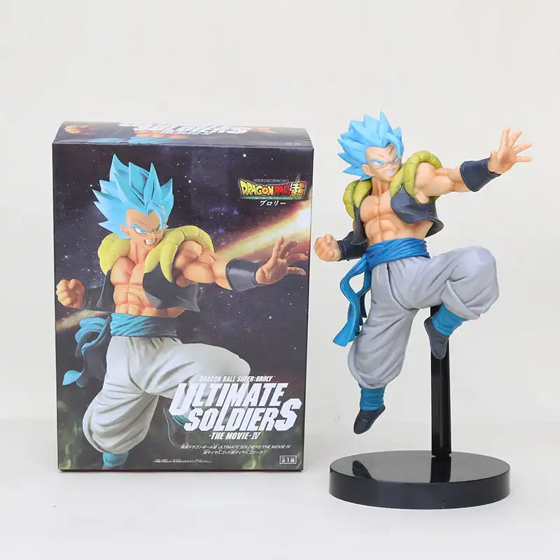 soldiers gogeta blue hair pvc figure model movie broly gogeta