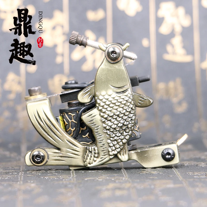 Shader Tattoo Machine Gun High Quality Fish Design Alloy 10 Wraps Machine for Tattoo Power Supply TM8717
Shader Tattoo Machine Gun High Quality Fish Design Alloy 10 Wraps Machine for Tattoo Power Supply TM8717