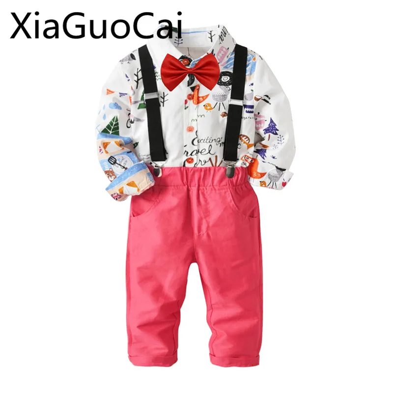 Suits Kids Cotton Cartoon Long Sleeved Shirts Jeans Trousers Suits Toddler Boys Clothing Set Gentlemen Children Clothing Set
Suits Kids Cotton Cartoon Long Sleeved Shirts Jeans Trousers Suits Toddler Boys Clothing Set Gentlemen Children Clothing Set