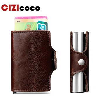 Fashion Double Metal ID Credit Card Holder RFID Blocking Genuine Leather Business Cardholder Wallets Hasp Mini Purse
Fashion Double Metal ID Credit Card Holder RFID Blocking Genuine Leather Business Cardholder Wallets Hasp Mini Purse
