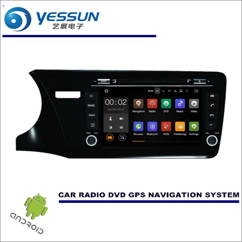 YESSUN Wince / Android Car Multimedia Navigation System For Honda City 2014~2017 LHD CD DVD GPS Player Navi Radio Stereo Screen
YESSUN Wince / Android Car Multimedia Navigation System For Honda City 2014~2017 LHD CD DVD GPS Player Navi Radio Stereo Screen