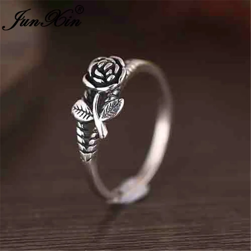 JUNXIN Antique 925 Sterling Silver Filled Rose Flower Rings For Women Vintage Boho Tree Leaf Thin Ring Female Minimalist Jewelry
JUNXIN Antique 925 Sterling Silver Filled Rose Flower Rings For Women Vintage Boho Tree Leaf Thin Ring Female Minimalist Jewelry