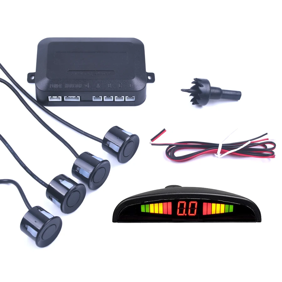 LED display 4sensors car parking system car-detector Reversing Backup Radar parktronic sensor
LED display 4sensors car parking system car-detector Reversing Backup Radar parktronic sensor