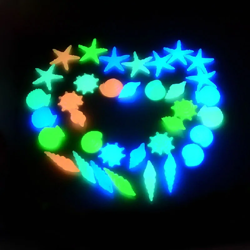 50 pcs Glow in The Dark Multi-Color Luminous Stone Fish Tank Aquarium Decoration Light Pebble Stone Artificial Conch Shell
50 pcs Glow in The Dark Multi-Color Luminous Stone Fish Tank Aquarium Decoration Light Pebble Stone Artificial Conch Shell