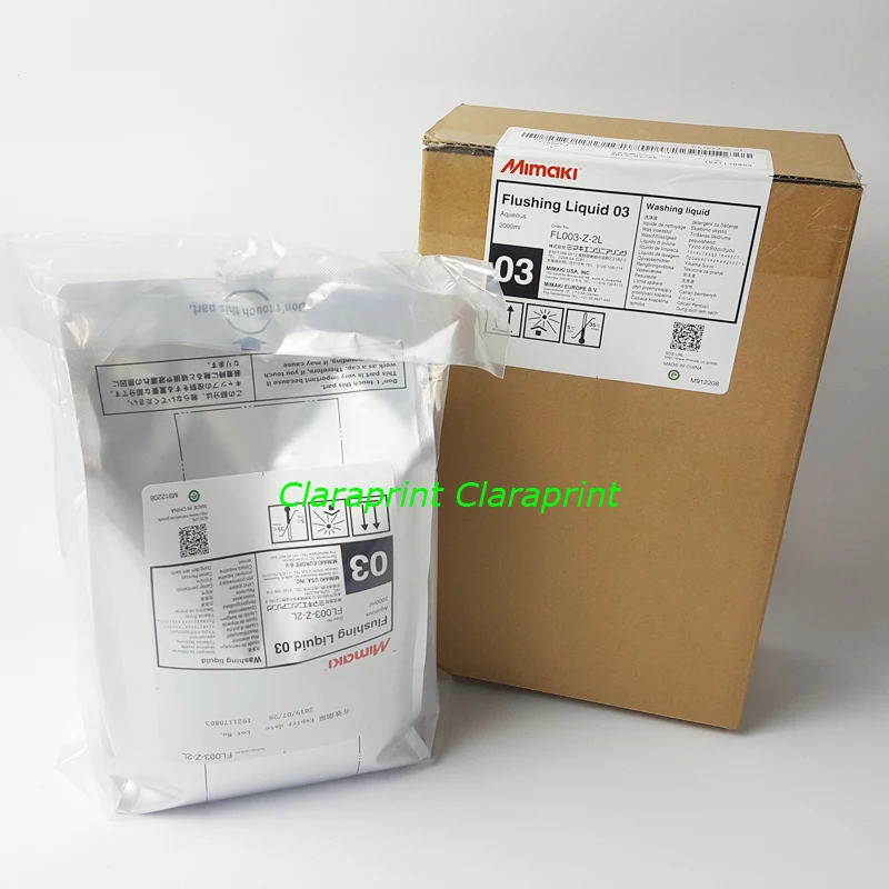 Original Mimaki Flushing Liquid 03 For Mimaki JV, CJV, TS and TPC Series Printers 2000ml FL003-Z-2L
Original Mimaki Flushing Liquid 03 For Mimaki JV, CJV, TS and TPC Series Printers 2000ml FL003-Z-2L