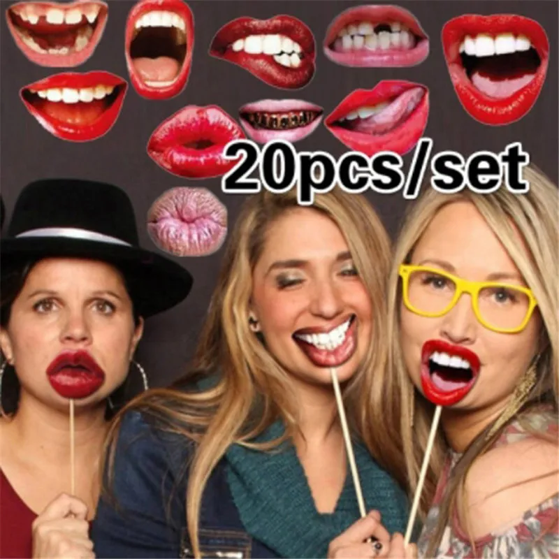 20pcs/pack Funny Lip Mouth DIY Paper Photo Props Booth On A Stick For Women Girls Wedding Birthday Decoration Party Supplies
20pcs/pack Funny Lip Mouth DIY Paper Photo Props Booth On A Stick For Women Girls Wedding Birthday Decoration Party Supplies