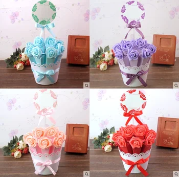 2 Sets Wedding Favors Flowerpot Rose Candy Boxes Birthday Party Supplies Chocolate Gift Box Blue / Pink red / purple
2 Sets Wedding Favors Flowerpot Rose Candy Boxes Birthday Party Supplies Chocolate Gift Box Blue / Pink red / purple