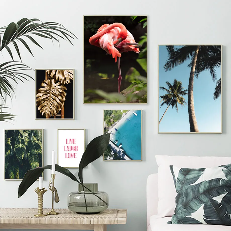 Flamingo Palm Leaf Coconut Tree Sea Beach Wall Art Canvas Painting Nordic Posters And Prints Wall Pictures For Living Room Decor
Flamingo Palm Leaf Coconut Tree Sea Beach Wall Art Canvas Painting Nordic Posters And Prints Wall Pictures For Living Room Decor