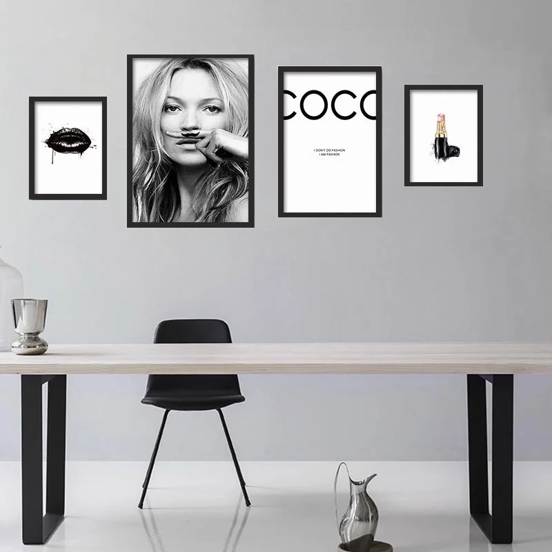 Woman Picture coco lipstick girl Wall Art Nordic Posters and Prints Canvas Painting for Living Room Modern Home Decor
Woman Picture coco lipstick girl Wall Art Nordic Posters and Prints Canvas Painting for Living Room Modern Home Decor