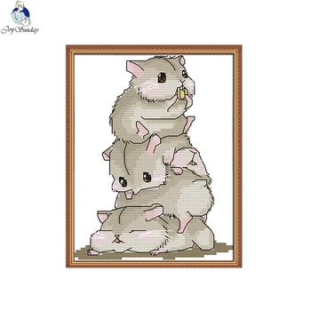 Five Little Hamsters Counted Cross Stitch 11CT 14CT DIY Handmade Printed Canvas Embroidery Thread Sets Home Decor Needlework
Five Little Hamsters Counted Cross Stitch 11CT 14CT DIY Handmade Printed Canvas Embroidery Thread Sets Home Decor Needlework