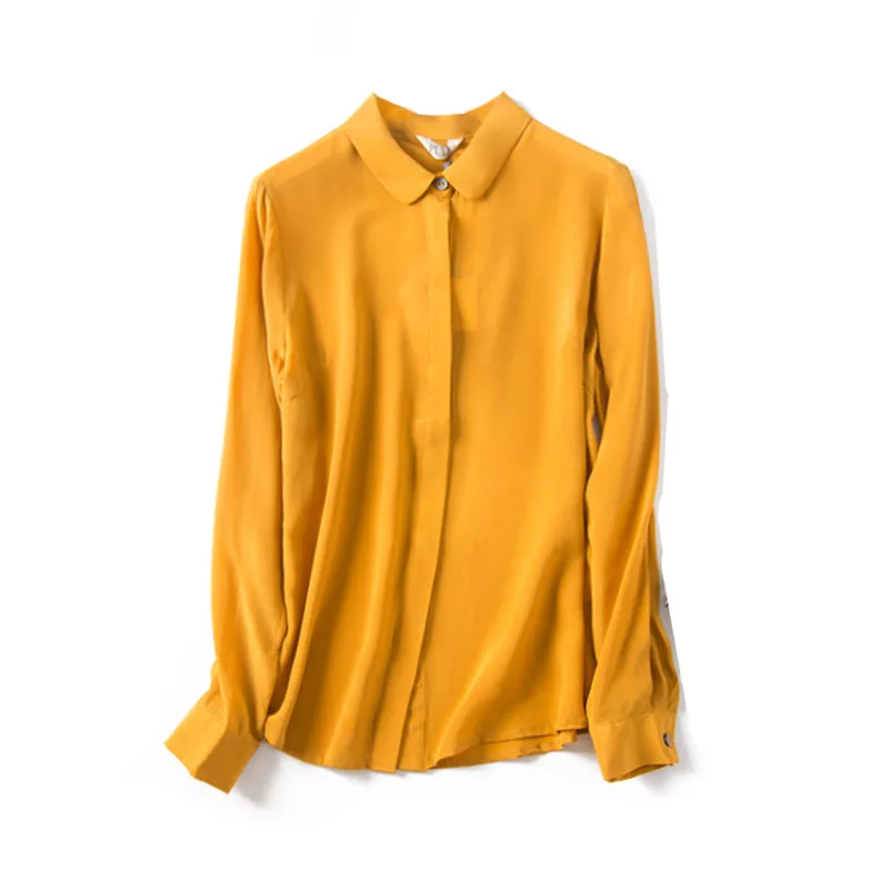 100% natural silk Blouses OL Solid Color Long Sleeve Real Silk Ginger Blouse Tops for women Office Wear Shirts work Blouses
100% natural silk Blouses OL Solid Color Long Sleeve Real Silk Ginger Blouse Tops for women Office Wear Shirts work Blouses