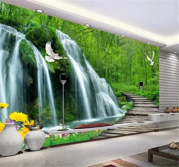 Custom Any Size 3d Wallpaper Flowing Water And Wealth Waterfall Wooden Bridge 3D Indoor TV Background Wall Decoration Mural Wa
Custom Any Size 3d Wallpaper Flowing Water And Wealth Waterfall Wooden Bridge 3D Indoor TV Background Wall Decoration Mural Wa
