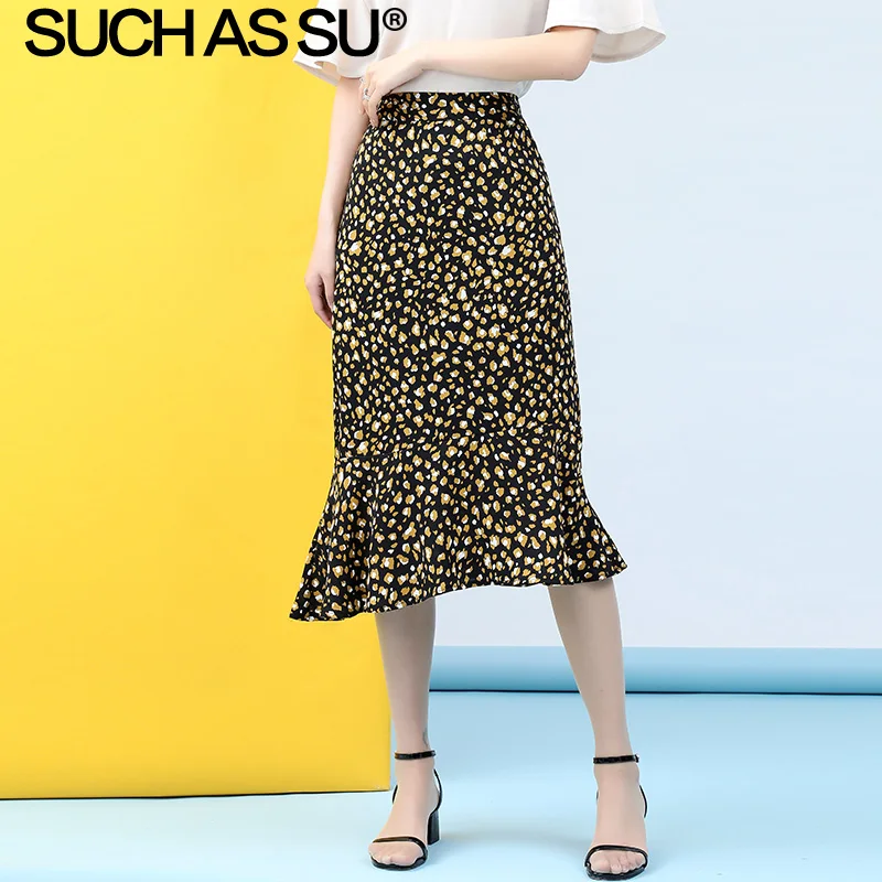 New Chiffon Mermaid Skirt Women 2019 Summer Black Yellow Spot Print High Waist Skirt S-3XL Plus Size Midi Ruffle Skirt Female
New Chiffon Mermaid Skirt Women 2019 Summer Black Yellow Spot Print High Waist Skirt S-3XL Plus Size Midi Ruffle Skirt Female
