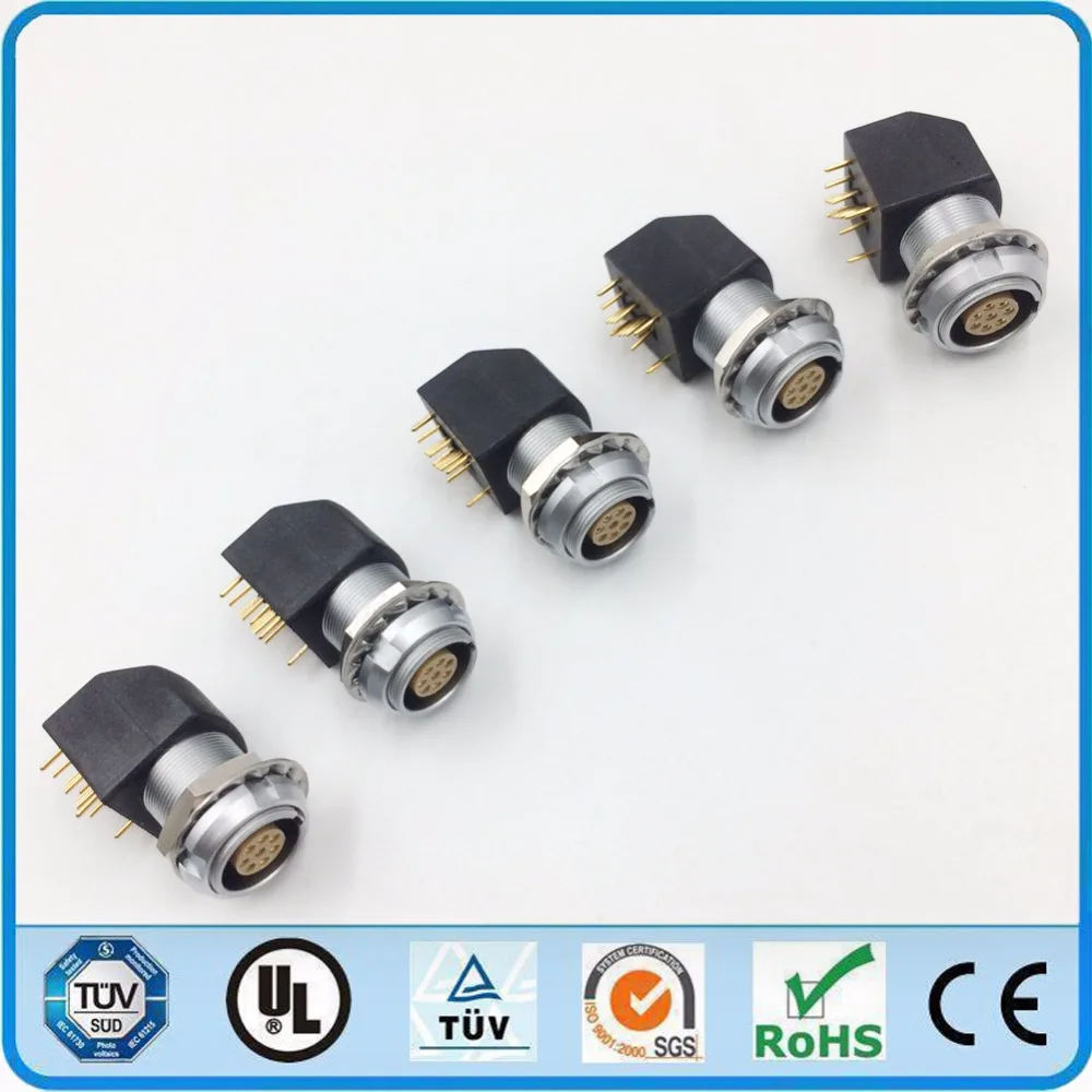 LEMO Metal Circular Connector EXG 1B 2 3 4 5 6 7 8 10 14 16 Pin Two Nuts Socket Receptacle for Printed Circuit PCB
LEMO Metal Circular Connector EXG 1B 2 3 4 5 6 7 8 10 14 16 Pin Two Nuts Socket Receptacle for Printed Circuit PCB