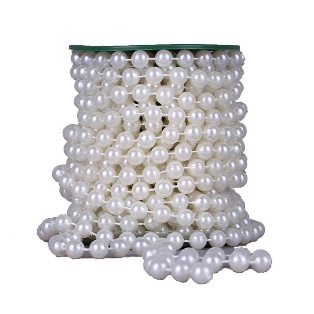 22 yards 10mm Large crystal Faux Pearls Beads String By the Roll for Party Garland flowers Wedding Baby Shower DIY Decoration
22 yards 10mm Large crystal Faux Pearls Beads String By the Roll for Party Garland flowers Wedding Baby Shower DIY Decoration