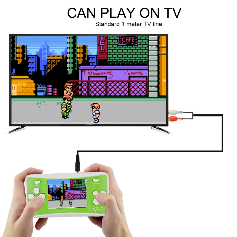 RS-1 Handheld Game Player Child Classic Game Machine 2.5 inch LCD Portable Video Game Console with 76 Games for 8bit Games
RS-1 Handheld Game Player Child Classic Game Machine 2.5 inch LCD Portable Video Game Console with 76 Games for 8bit Games