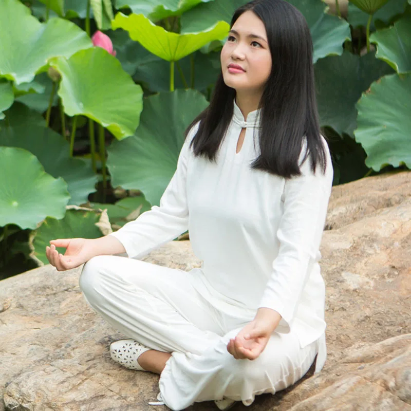 14 White Tai Chi Clothing Long Sleeve KungFu Yoga Uniform Wushu TaiChi Uniform Taichi Clothes Yoga Suit Woman
14 White Tai Chi Clothing Long Sleeve KungFu Yoga Uniform Wushu TaiChi Uniform Taichi Clothes Yoga Suit Woman