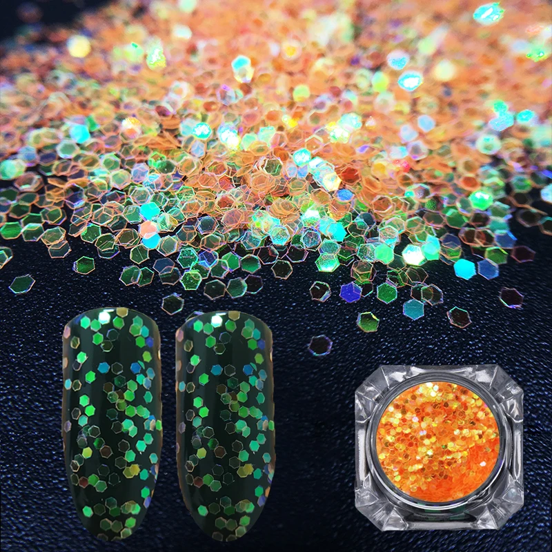 1 Box 1mmHexagon Nail Sequins Shining Orange Glitter Sequins Chrome Glitters DIY 3D Manicure Nail Art Decoration
1 Box 1mmHexagon Nail Sequins Shining Orange Glitter Sequins Chrome Glitters DIY 3D Manicure Nail Art Decoration
