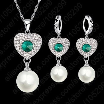 6 Colors REAL PEARL Natural Pearl Jewelry Set 925 Sterling Silver Hot Bridal Wedding Jewelry Set Pretty Crystal For Women 
6 Colors REAL PEARL Natural Pearl Jewelry Set 925 Sterling Silver Hot Bridal Wedding Jewelry Set Pretty Crystal For Women