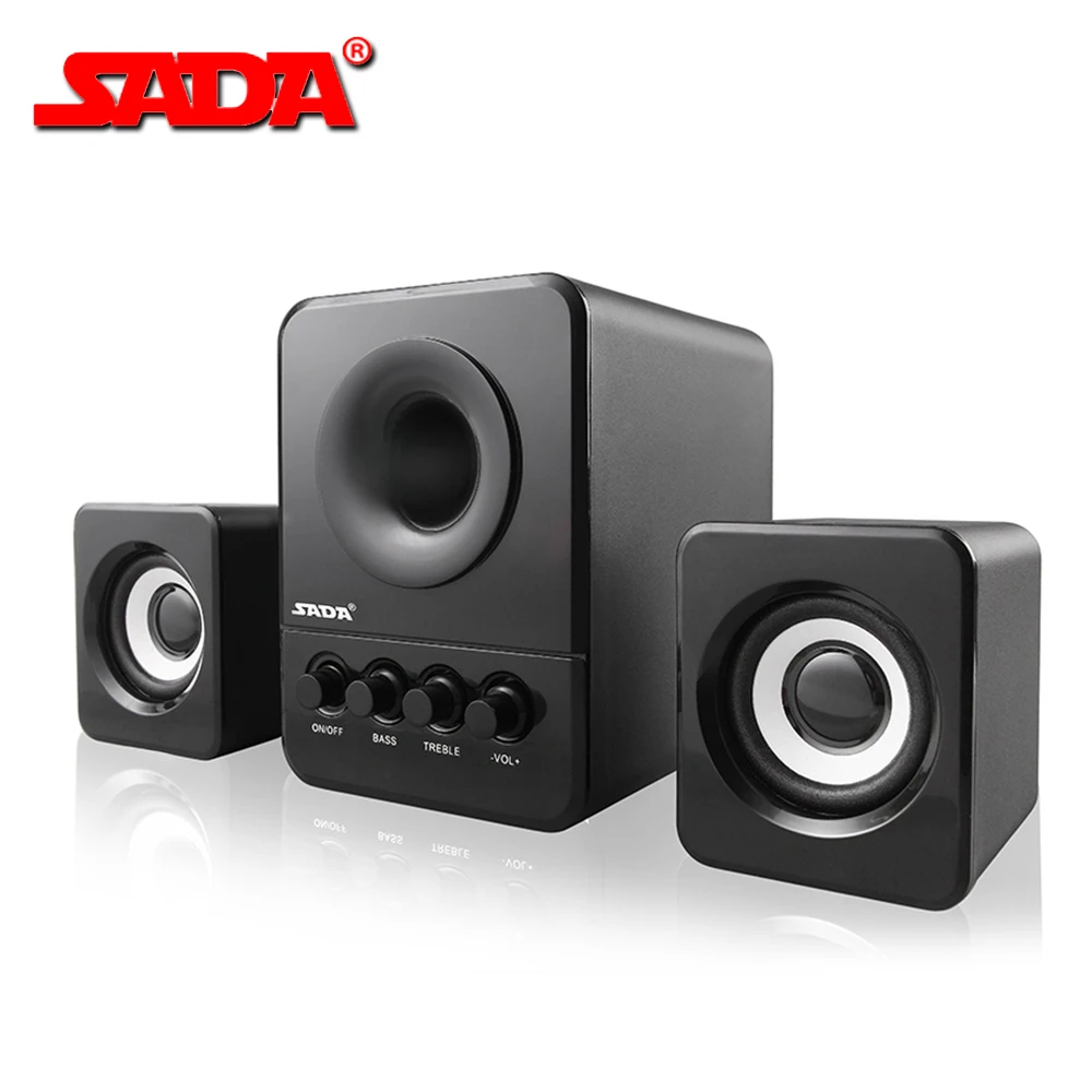 SADA D-203 USB Wired Combination Speaker Computer Speaker Bass Stereo Music Player Subwoofer Sound Box for Desktop Laptop PC
SADA D-203 USB Wired Combination Speaker Computer Speaker Bass Stereo Music Player Subwoofer Sound Box for Desktop Laptop PC