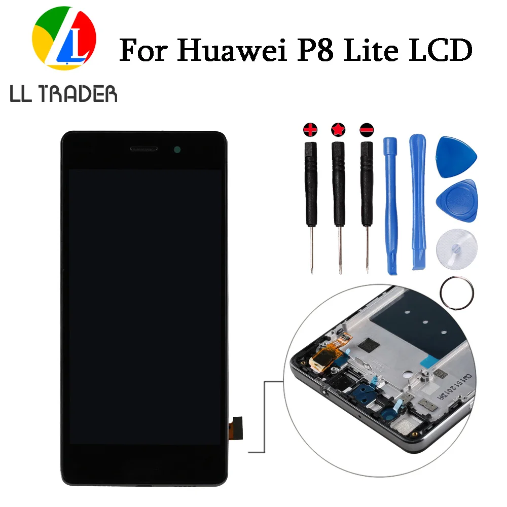 LL TRADER 100% AAA P8 Lite LCD Display Panel for Huawei P8 Lite Touch Screen LCD Pantalla Replacement Assembly Digitizer+Tools
LL TRADER 100% AAA P8 Lite LCD Display Panel for Huawei P8 Lite Touch Screen LCD Pantalla Replacement Assembly Digitizer+Tools