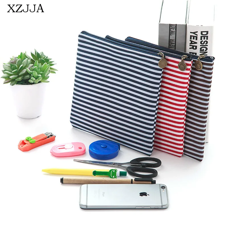 XZJJA 1PCS Fashionable Stripe Zipper Storage Bags Portable Hygiene Cotton Bag Large Capacity Coin Purse Credit Card Holder Bags
XZJJA 1PCS Fashionable Stripe Zipper Storage Bags Portable Hygiene Cotton Bag Large Capacity Coin Purse Credit Card Holder Bags