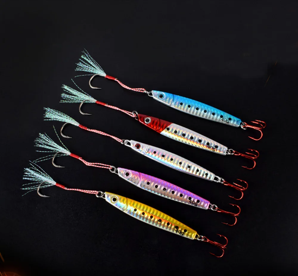 5PCS Fishing Jigging Slow Jig Deep sea Jigging Lure Jigbait spoon baits Hook 25/40/60g
5PCS Fishing Jigging Slow Jig Deep sea Jigging Lure Jigbait spoon baits Hook 25/40/60g