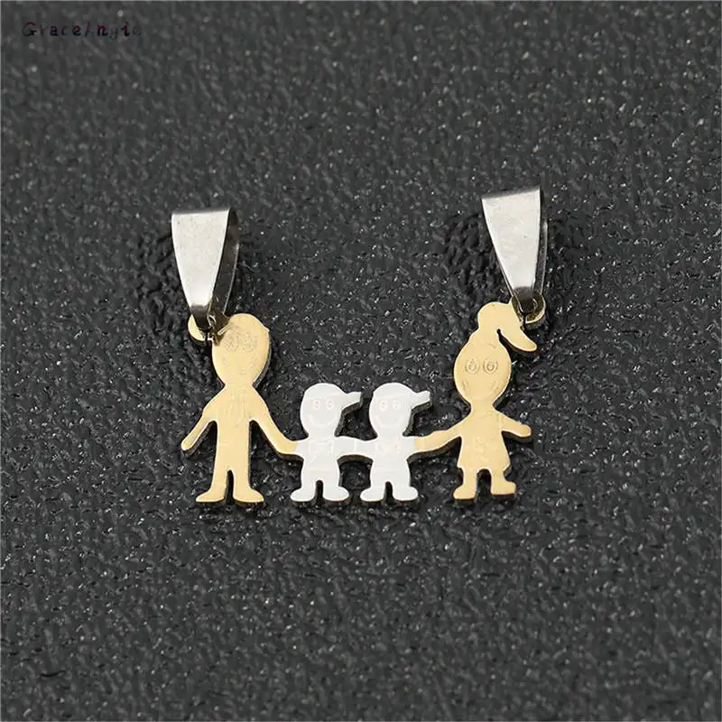 GraceAngie 1pc Stainless Steel Charm Jewelry Family Children Mom Dad Necklace Pendant DIY Bracelet Keychain Crafts DIY Findings
GraceAngie 1pc Stainless Steel Charm Jewelry Family Children Mom Dad Necklace Pendant DIY Bracelet Keychain Crafts DIY Findings