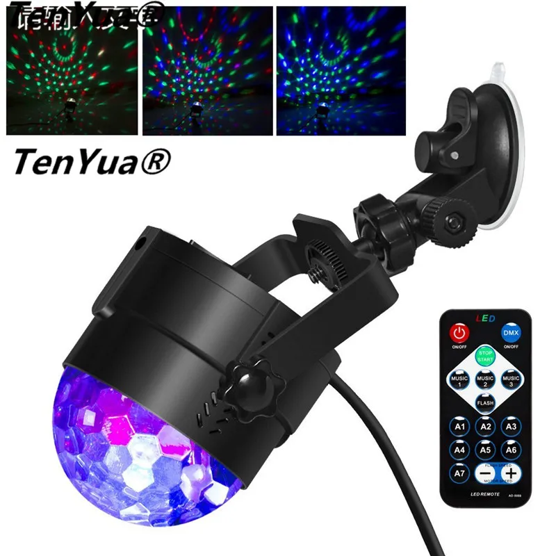 Mini RGB LED Stage Light 3W Remote Controls Light Disco Magic Ball Lights LED Party Lamp Show Stage Lighting Effect USB Powered
Mini RGB LED Stage Light 3W Remote Controls Light Disco Magic Ball Lights LED Party Lamp Show Stage Lighting Effect USB Powered