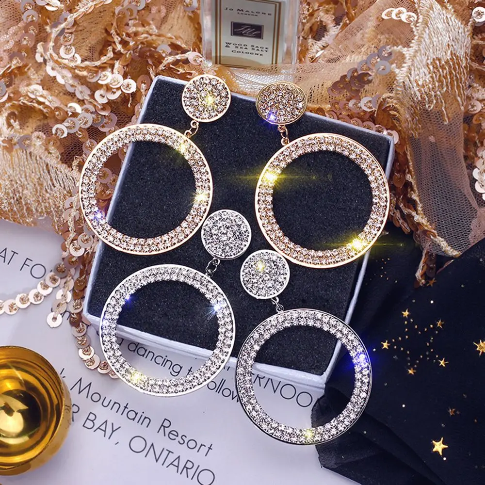 1Pair Women Dangle Earrings Metal Hyperbole Round Women Fashion Female Korean Simple Circle Earrings Engagement Jewelry
1Pair Women Dangle Earrings Metal Hyperbole Round Women Fashion Female Korean Simple Circle Earrings Engagement Jewelry