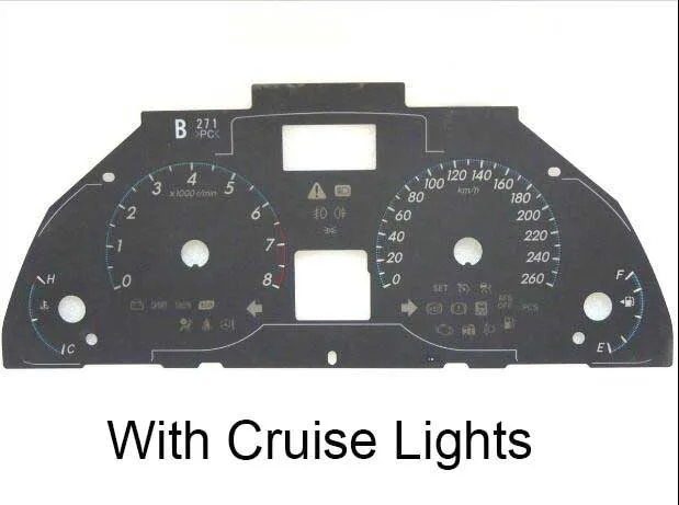 Cruise Lights Dashboard Gauge Instrument Kilometer Dial Paper For Toyota Mark Reiz
Cruise Lights Dashboard Gauge Instrument Kilometer Dial Paper For Toyota Mark Reiz