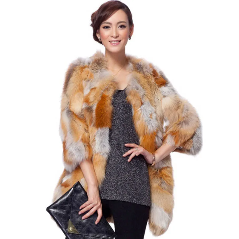 New true natural authentic natural long section fox fur coat women's luxury fox fur coat winter fur jacket
New true natural authentic natural long section fox fur coat women's luxury fox fur coat winter fur jacket