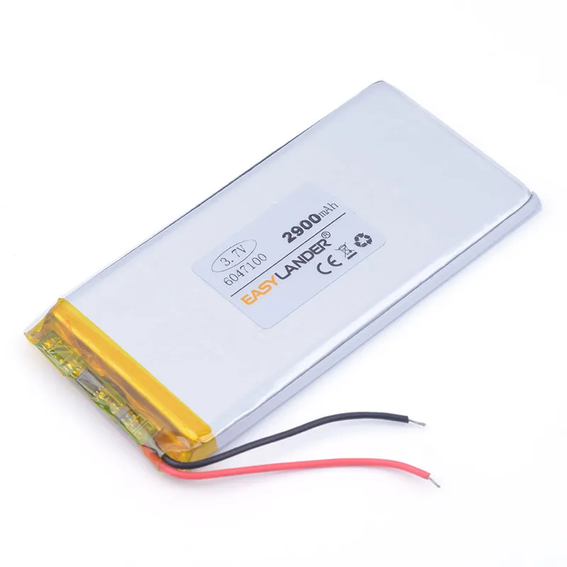 3.7V 2900mAh 6047100 Polymer lithium ion / Li-ion battery for tablet pc power bank cell phone speaker GPS
3.7V 2900mAh 6047100 Polymer lithium ion / Li-ion battery for tablet pc power bank cell phone speaker GPS