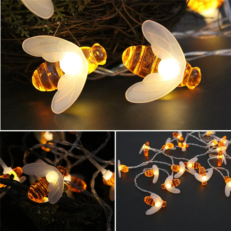 Lovely Bee Shape 10 20 30 LED Light Living Room Home Decor Outdoor DIY Bar Light Fairy Decorative Night Light For Festivals
Lovely Bee Shape 10 20 30 LED Light Living Room Home Decor Outdoor DIY Bar Light Fairy Decorative Night Light For Festivals